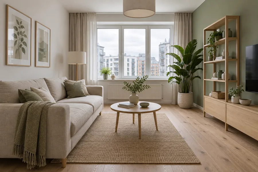2-комнатная 55 м² — «Фонтанка»: гостиная